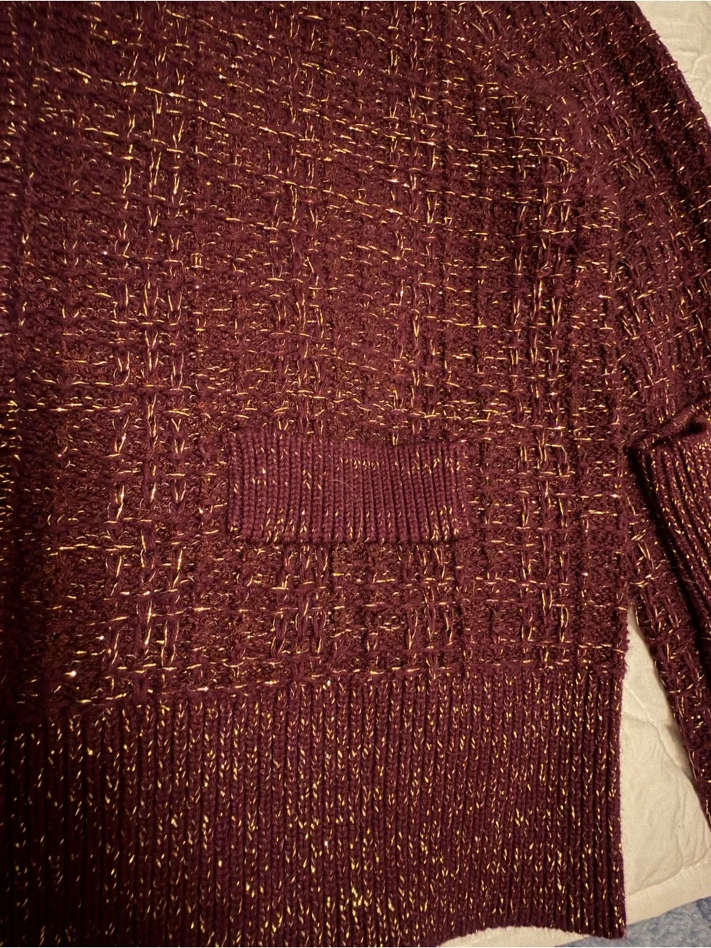 French Connection Metallic Tweed Knit Cardigan NWT! - Picture 8 of 13